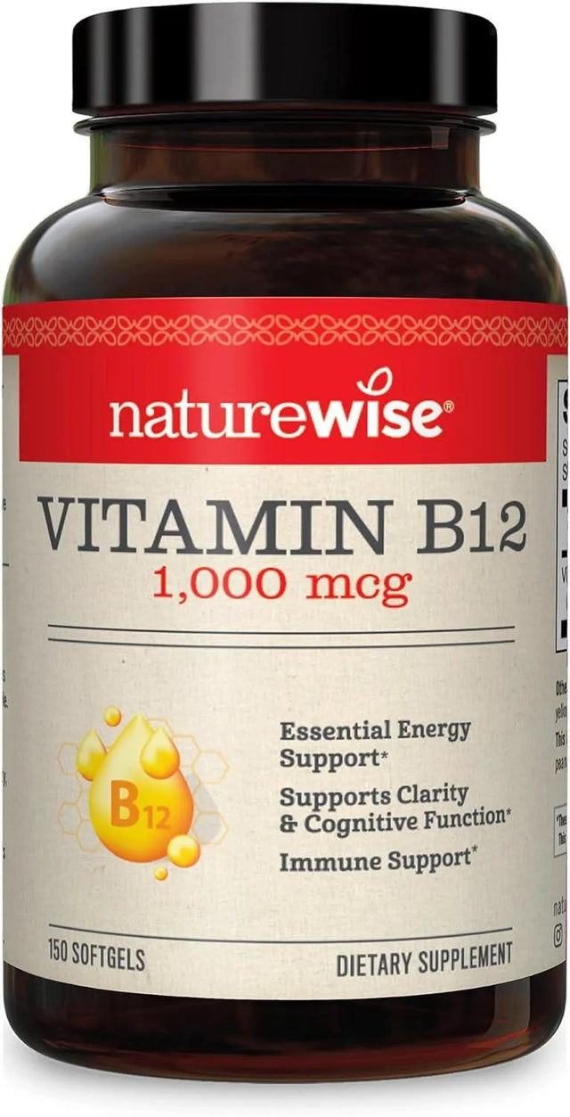 NATUREWISE - NatureWise Vitamin B12 1,000mcg 150 Capsulas Blandas - The Red Vitamin MX - Suplementos Alimenticios - {{ shop.shopifyCountryName }}