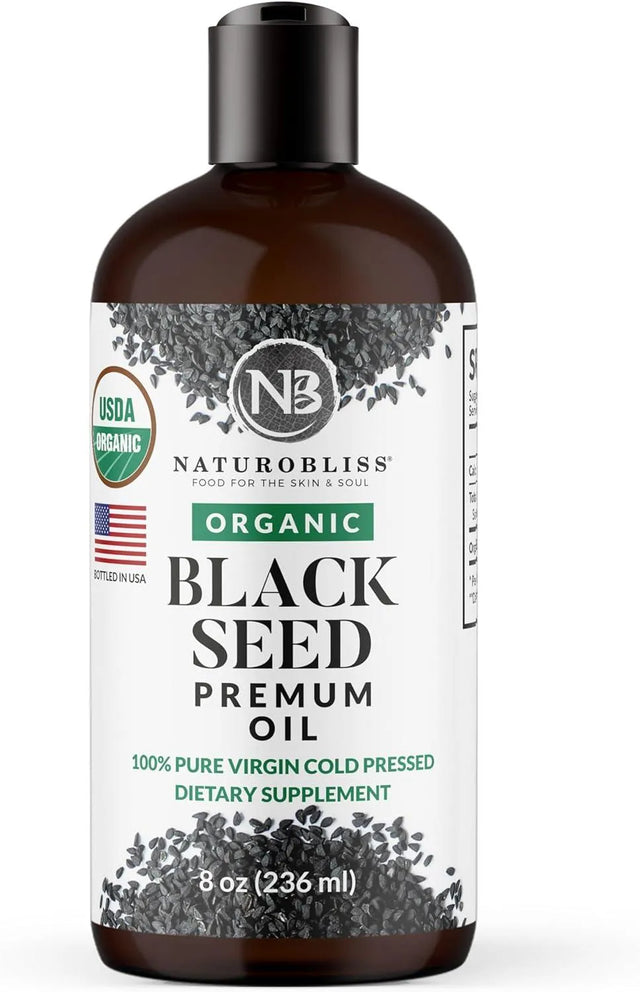 NATUROBLISS - NaturoBliss Organic Black Seed Oil 236Ml. - The Red Vitamin MX - Suplementos Alimenticios - {{ shop.shopifyCountryName }}