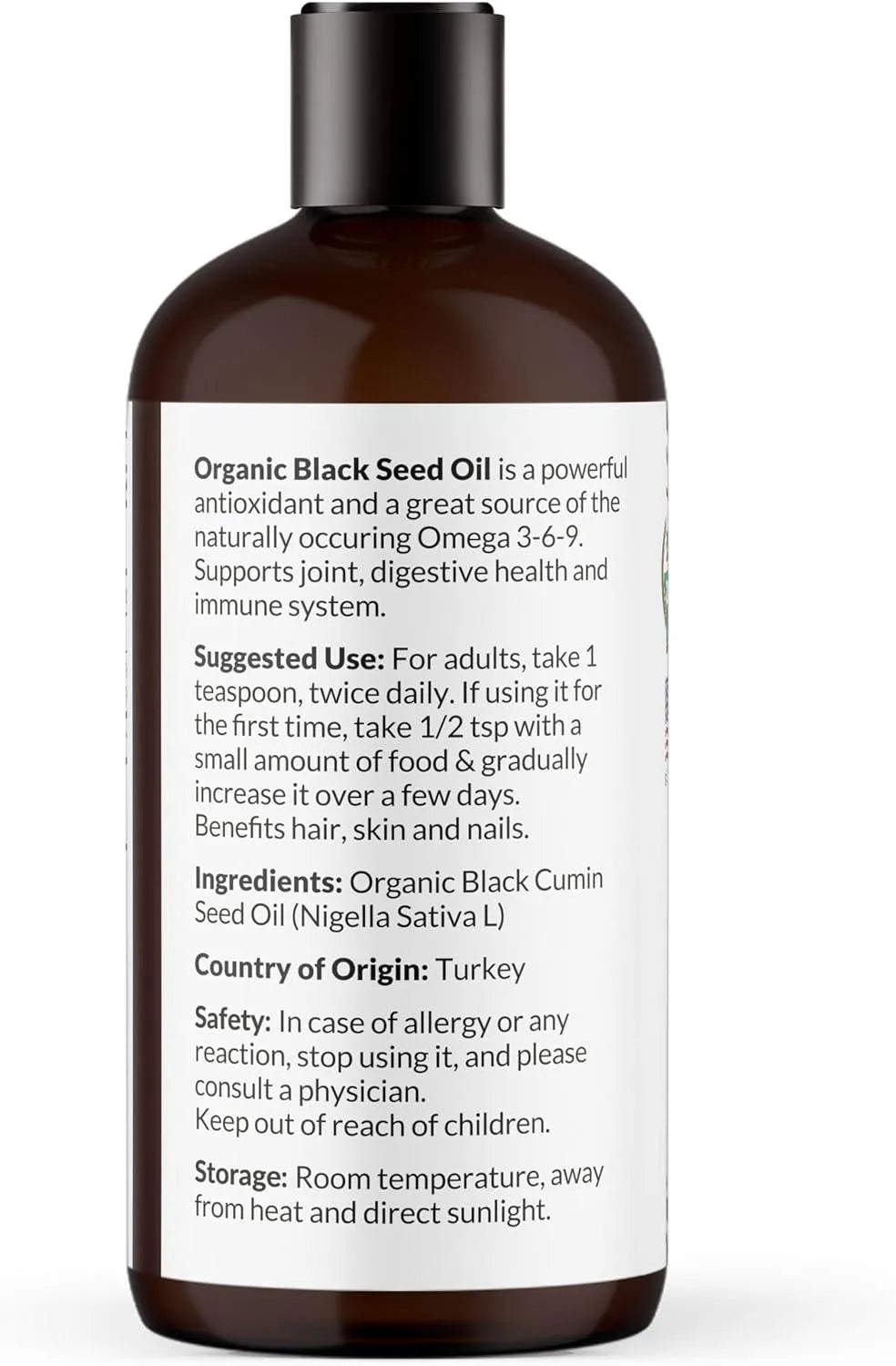 NATUROBLISS - NaturoBliss Organic Black Seed Oil 236Ml. - The Red Vitamin MX - Suplementos Alimenticios - {{ shop.shopifyCountryName }}