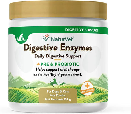 NATURVET - NaturVet Digestive Enzymes for Dogs Plus Probiotics & Prebiotics 114Gr. - The Red Vitamin MX - Probióticos Para Perros - {{ shop.shopifyCountryName }}