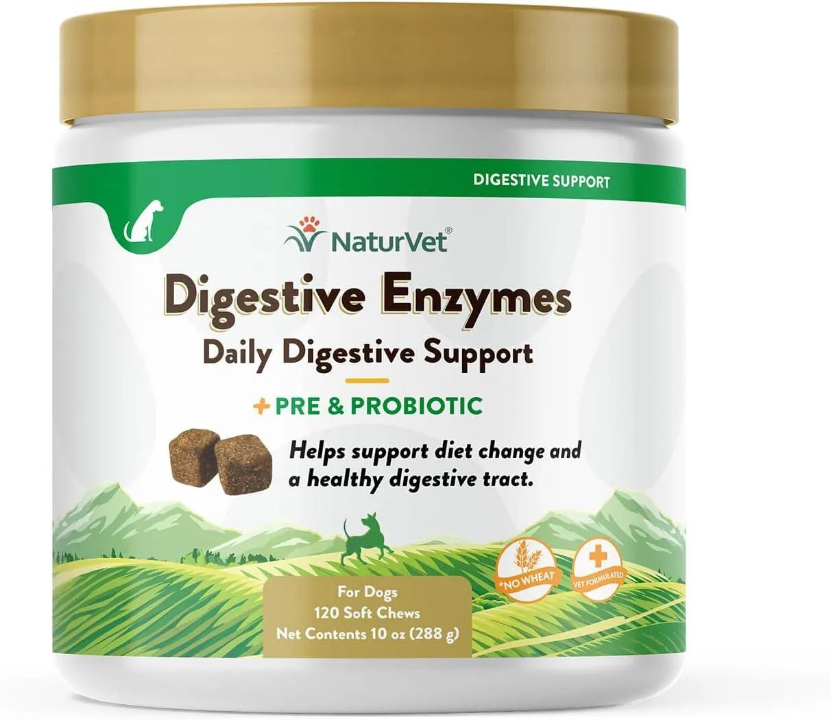 NATURVET - NaturVet Digestive Enzymes Plus Probiotics 120 Masticables - The Red Vitamin MX - Probióticos Para Perros - {{ shop.shopifyCountryName }}