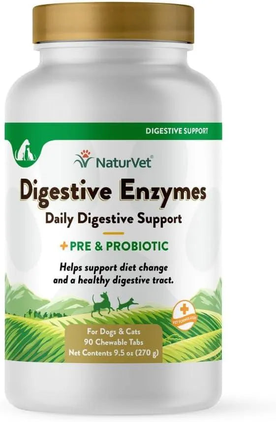 NATURVET - NaturVet Digestive Enzymes Plus Probiotics 90 Masticables - The Red Vitamin MX - Probióticos Para Perros - {{ shop.shopifyCountryName }}