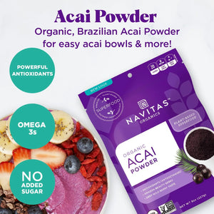 NAVITAS - Navitas Organics Acai Powder 113Gr. - The Red Vitamin MX - Suplementos Alimenticios - {{ shop.shopifyCountryName }}