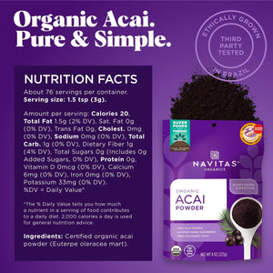 NAVITAS - Navitas Organics Acai Powder 227Gr. - The Red Vitamin MX - Suplementos Alimenticios - {{ shop.shopifyCountryName }}