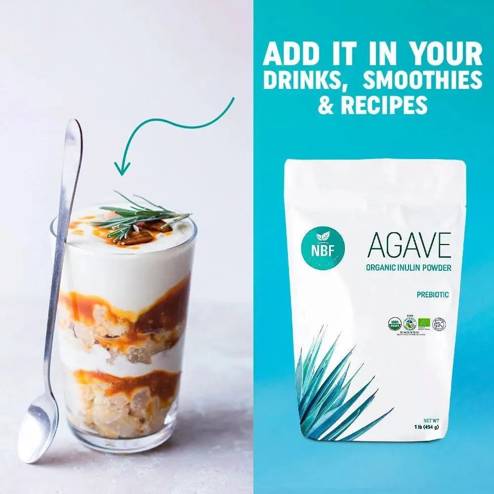 NBF - NBF Organic Agave Inulin Powder 454Gr. - The Red Vitamin MX - Suplementos Alimenticios - {{ shop.shopifyCountryName }}