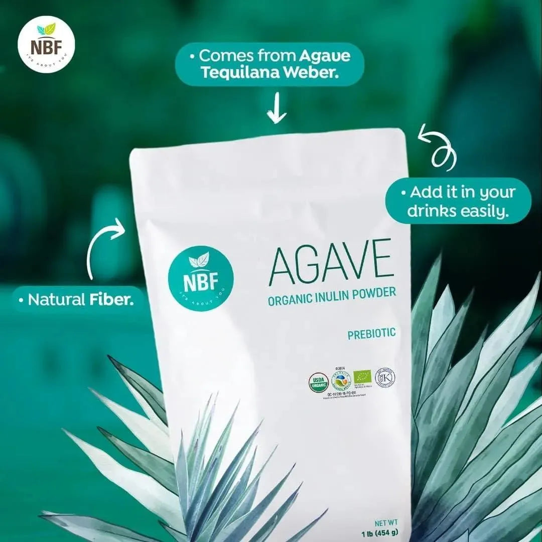 NBF - NBF Organic Agave Inulin Powder 454Gr. - The Red Vitamin MX - Suplementos Alimenticios - {{ shop.shopifyCountryName }}