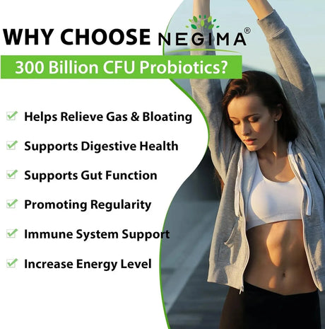 NEGIMA - Negima 300 Billion CFUs Probiotic 60 Capsulas - The Red Vitamin MX - Suplementos Alimenticios - {{ shop.shopifyCountryName }}