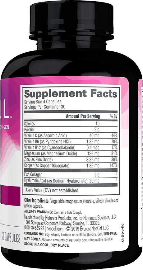NEOCELL - NeoCell Marine Collagen 120 Capsulas - The Red Vitamin MX - Suplementos Alimenticios - {{ shop.shopifyCountryName }}