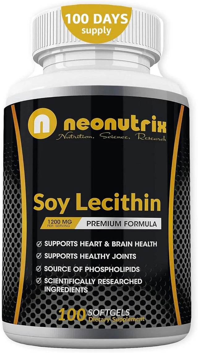 NEONUTRIX - Neonutrix Soy Lecithin 1200Mg. 100 Capsulas Blandas - The Red Vitamin MX - Suplementos Alimenticios - {{ shop.shopifyCountryName }}