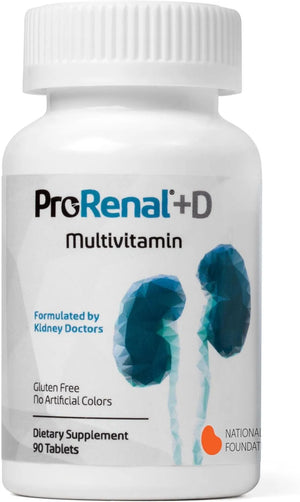 NEPHROCEUTICALS - ProRenal+D Kidney Multivitamins 90 Tabletas - The Red Vitamin MX - Suplementos Alimenticios - {{ shop.shopifyCountryName }}