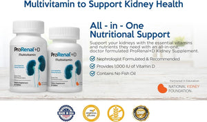 NEPHROCEUTICALS - ProRenal+D Kidney Multivitamins 90 Tabletas - The Red Vitamin MX - Suplementos Alimenticios - {{ shop.shopifyCountryName }}