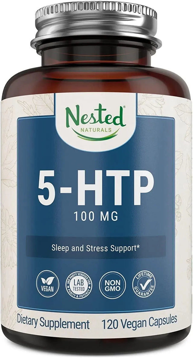 NESTED NATURALS - Nested Naturals Vegan 5HTP 100Mg. 120 Capsulas - The Red Vitamin MX - Suplementos Alimenticios - {{ shop.shopifyCountryName }}