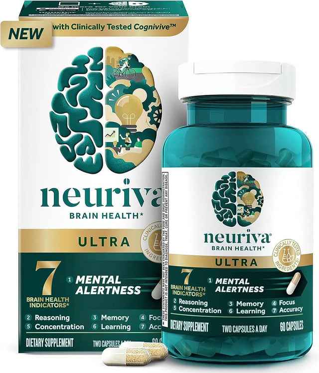 NEURIVA - Neuriva Ultra Decaffeinated Nootropic Brain Supplement 60 Capsulas - The Red Vitamin MX - Suplementos Alimenticios - {{ shop.shopifyCountryName }}