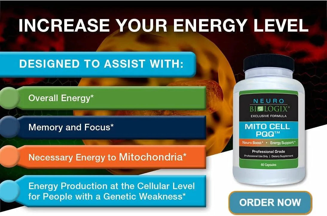 NEUROBIOLOGIX - Neurobiologix Mito Cell PQQ Energy Supplement 60 Capsulas - The Red Vitamin MX - Suplementos Alimenticios - {{ shop.shopifyCountryName }}