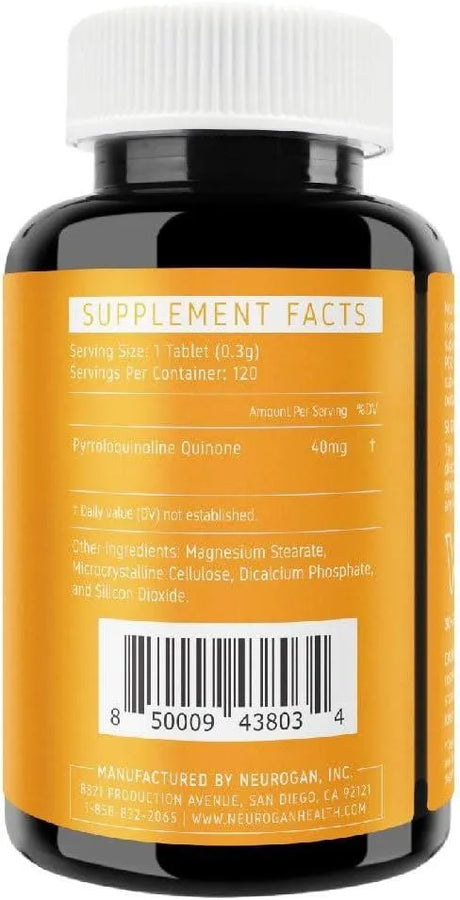 NEUROGAN HEALTH - Neurogan Health Pure PQQ 40Mg. 120 Tabletas - The Red Vitamin MX - Suplementos Alimenticios - {{ shop.shopifyCountryName }}