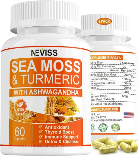 NEVISS - Neviss Organic Sea Moss Capsules 120 Capsulas - The Red Vitamin MX - Suplementos Alimenticios - {{ shop.shopifyCountryName }}