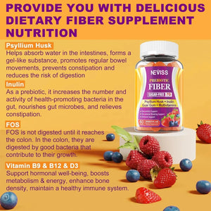 NEVISS - NEVISS Prebiotic Fiber 7G Supplement Gummies 60 Gomitas 2 Pack - The Red Vitamin MX - Suplementos Alimenticios - {{ shop.shopifyCountryName }}