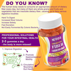 NEVISS - NEVISS Prebiotic Fiber 7G Supplement Gummies 60 Gomitas 2 Pack - The Red Vitamin MX - Suplementos Alimenticios - {{ shop.shopifyCountryName }}