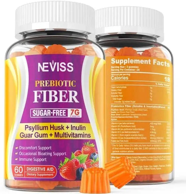 NEVISS - NEVISS Prebiotic Fiber 7G Supplement Gummies 60 Gomitas - The Red Vitamin MX - Suplementos Alimenticios - {{ shop.shopifyCountryName }}