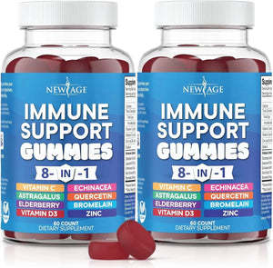 NEW AGE - NEW AGE 8 in 1 Immune Support Booster 60 Gomitas 2 Pack - The Red Vitamin MX - Suplementos Alimenticios - {{ shop.shopifyCountryName }}