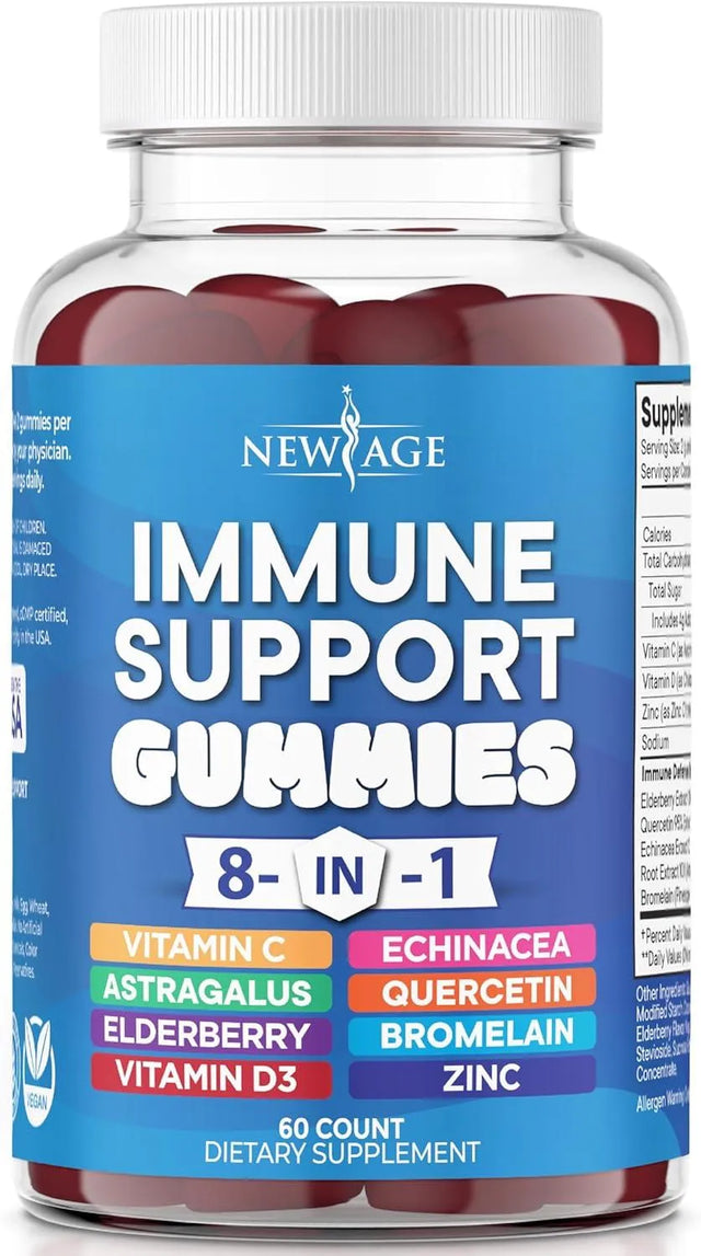 NEW AGE - NEW AGE 8 in 1 Immune Support Booster 60 Gomitas - The Red Vitamin MX - Suplementos Alimenticios - {{ shop.shopifyCountryName }}