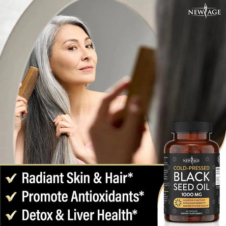 NEW AGE - New Age Black Seed Oil 1000Mg. 120 Capsulas Blandas - The Red Vitamin MX - Suplementos Alimenticios - {{ shop.shopifyCountryName }}