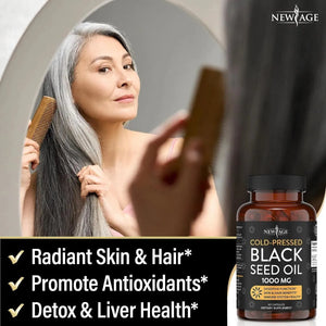 NEW AGE - New Age Black Seed Oil 60 Capsulas Blandas - The Red Vitamin MX - Suplementos Alimenticios - {{ shop.shopifyCountryName }}