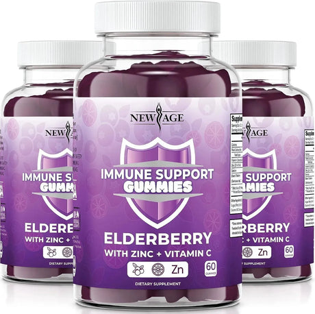 NEW AGE - New Age Immune System Support Gummies Elderberry 180 Gomitas - The Red Vitamin MX - Suplementos Alimenticios - {{ shop.shopifyCountryName }}