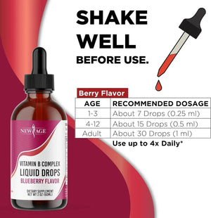 NEW AGE - New Age Vitamin B Complex 120Ml. - The Red Vitamin MX - Suplementos Alimenticios - {{ shop.shopifyCountryName }}