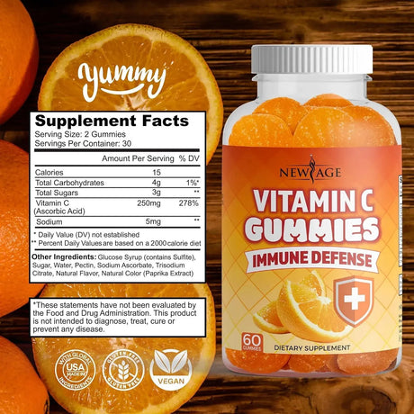 NEW AGE - NEW AGE Vitamin C Gummies 60 Gomitas 3 Pack - The Red Vitamin MX - Suplementos Alimenticios - {{ shop.shopifyCountryName }}