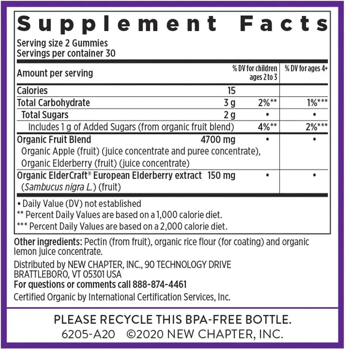 NEW CHAPTER - New Chapter Elderberry Gummies 60 Gomitas - The Red Vitamin MX - Suplementos Alimenticios - {{ shop.shopifyCountryName }}