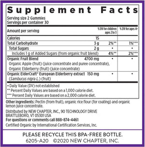 NEW CHAPTER - New Chapter Elderberry Gummies 60 Gomitas - The Red Vitamin MX - Suplementos Alimenticios - {{ shop.shopifyCountryName }}