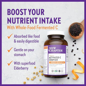 NEW CHAPTER - New Chapter Fermented Activated C Complex 60 Tabletas - The Red Vitamin MX - Suplementos Alimenticios - {{ shop.shopifyCountryName }}