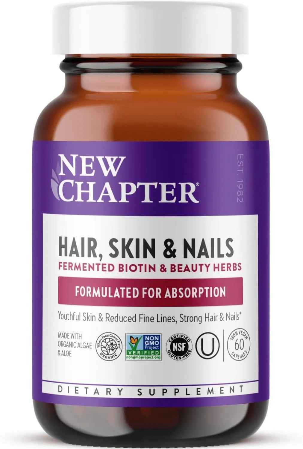 NEW CHAPTER - New Chapter Hair Skin and Nails Vitamins 60 Capsulas - The Red Vitamin MX - Suplementos Alimenticios - {{ shop.shopifyCountryName }}