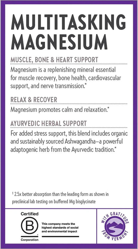 NEW CHAPTER - New Chapter Magnesium + Ashwagandha 60 Tabletas - The Red Vitamin MX - Suplementos Alimenticios - {{ shop.shopifyCountryName }}