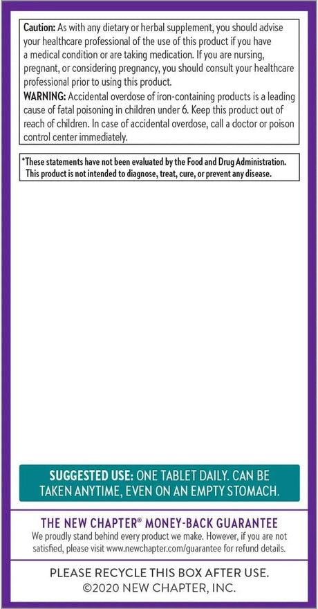 NEW CHAPTER - New Chapter One Daily Multivitamin 72 Tabletas - The Red Vitamin MX - Suplementos Alimenticios - {{ shop.shopifyCountryName }}