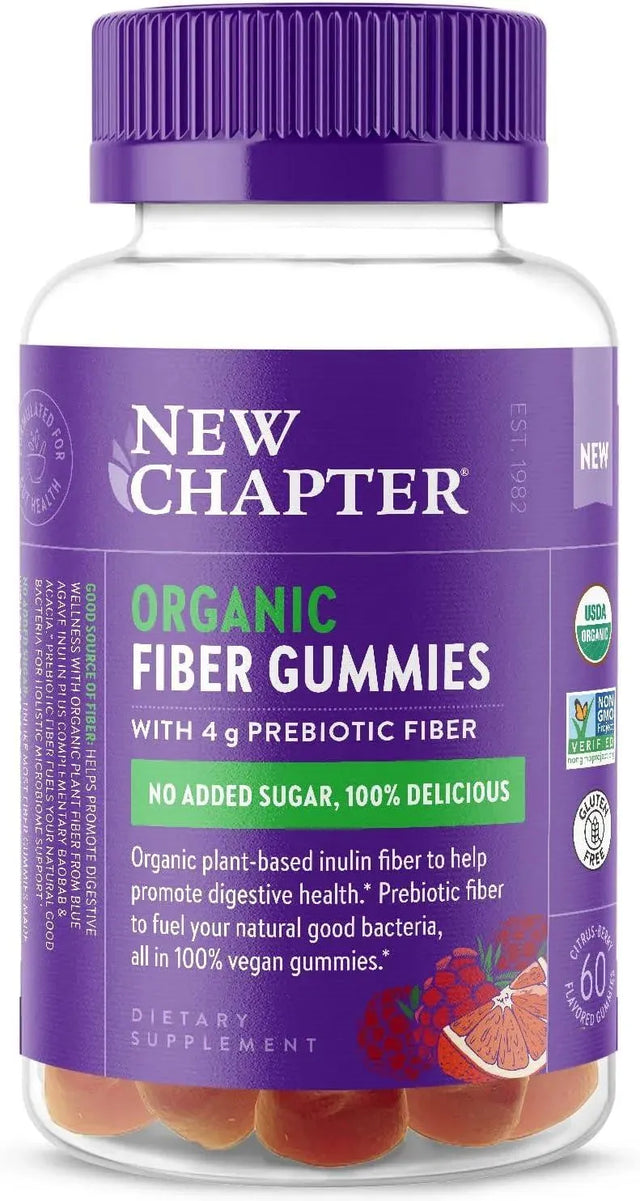 NEW CHAPTER - New Chapter Organic Fiber Gummies for Adults 60 Gomitas - The Red Vitamin MX - Suplementos Alimenticios - {{ shop.shopifyCountryName }}