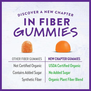 NEW CHAPTER - New Chapter Organic Fiber Gummies for Adults 60 Gomitas - The Red Vitamin MX - Suplementos Alimenticios - {{ shop.shopifyCountryName }}