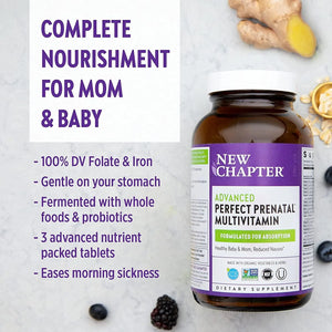 NEW CHAPTER - New Chapter Perfect Prenatal Vitamins 192 Capsulas - The Red Vitamin MX - Suplementos Alimenticios - {{ shop.shopifyCountryName }}