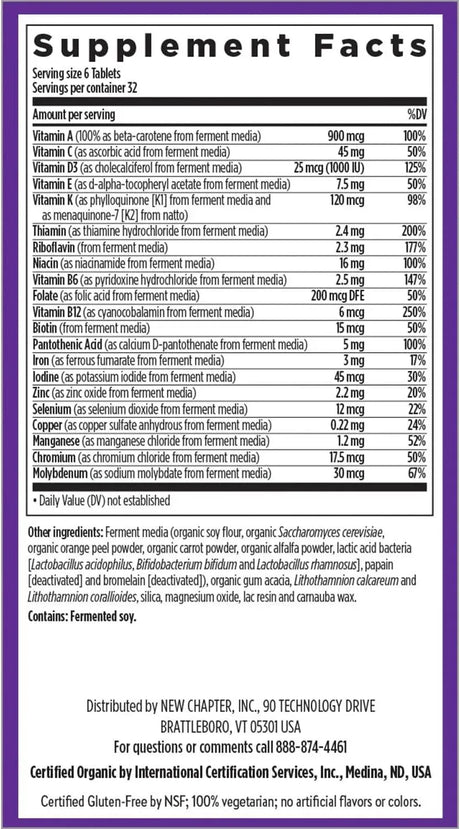 NEW CHAPTER - New Chapter Tiny Tabs Multivitamin 192 Tabletas - The Red Vitamin MX - Suplementos Alimenticios - {{ shop.shopifyCountryName }}