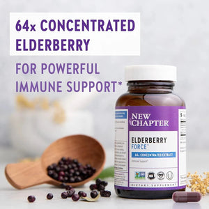 NEW CHAPTER - New Chapter Vegan Elderberry 30 Capsulas - The Red Vitamin MX - Suplementos Alimenticios - {{ shop.shopifyCountryName }}