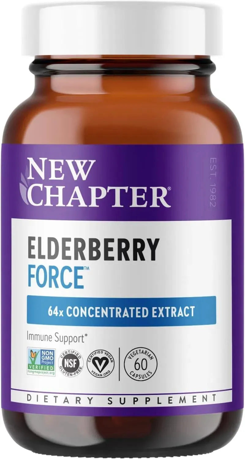 NEW CHAPTER - New Chapter Vegan Elderberry 60 Capsulas - The Red Vitamin MX - Suplementos Alimenticios - {{ shop.shopifyCountryName }}