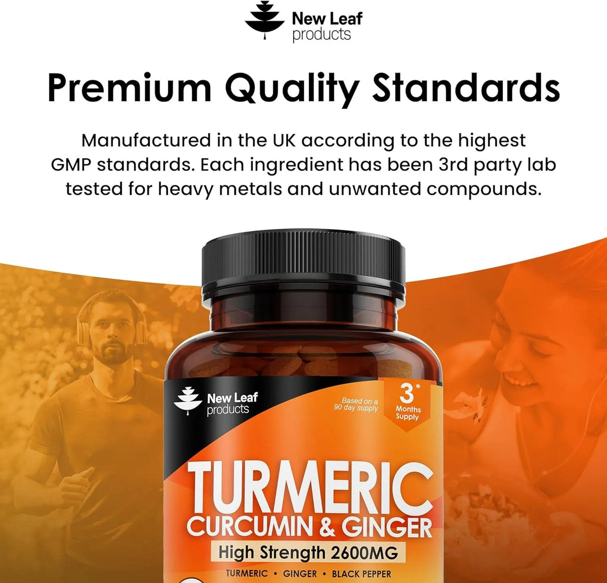 NEW LEAF PRODUCTS - New Leaf Products Turmeric Tablets 2600Mg. 180 Tabletas - The Red Vitamin MX - Suplementos Alimenticios - {{ shop.shopifyCountryName }}