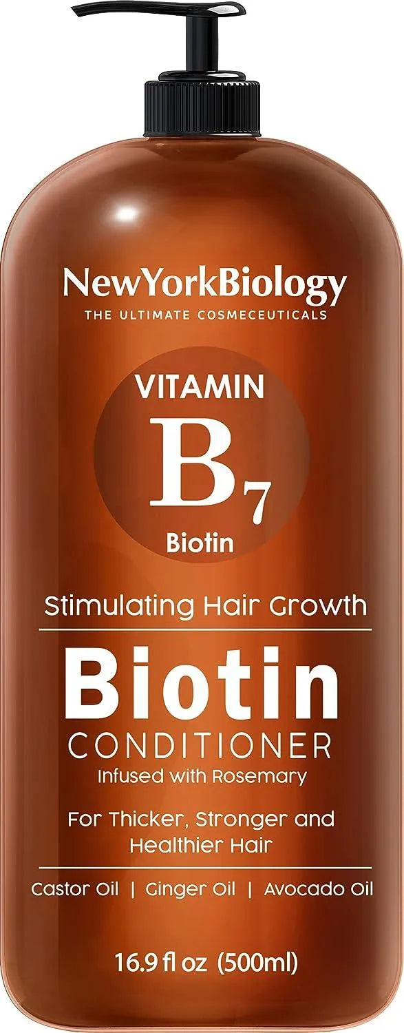 NEW YORK BIOLOGY - New York Biology Biotin Conditioner for Hair Growth and Thinning Hair 500Ml. - The Red Vitamin MX - Acondicionador Para Cabello - {{ shop.shopifyCountryName }}