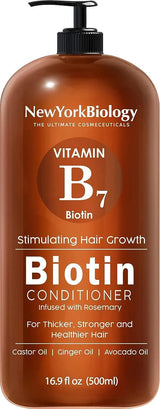 NEW YORK BIOLOGY - New York Biology Biotin Conditioner for Hair Growth and Thinning Hair 500Ml. - The Red Vitamin MX - Acondicionador Para Cabello - {{ shop.shopifyCountryName }}