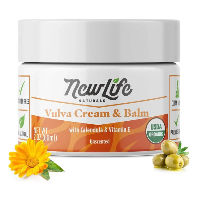 NEWLIFE NATURALS - NewLife Naturals Certified Organic Vulva Cream with Calendula & Vitamin E 60Ml. - The Red Vitamin MX - Hidratantes Vaginales - {{ shop.shopifyCountryName }}