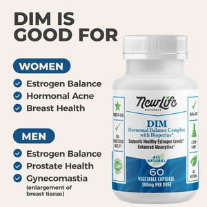 NEWLIFE NATURALS - NewLife Naturals DIM Supplement 300Mg. 60 Capsulas - The Red Vitamin MX - Suplementos Alimenticios - {{ shop.shopifyCountryName }}