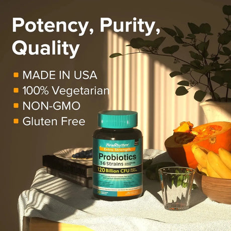 NEWRHYTHM - NewRhythm Probiotics 120 Billion CFU 36 Strains 30 Capsulas - The Red Vitamin MX - Suplementos Alimenticios - {{ shop.shopifyCountryName }}