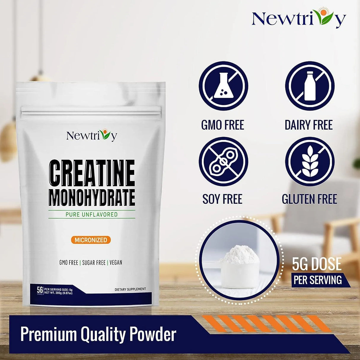 NEWTRIVY - Newtrivy Creatine Monohydrate Micronized 56 Servicios 280Gr. - The Red Vitamin MX - Suplementos Alimenticios - {{ shop.shopifyCountryName }}