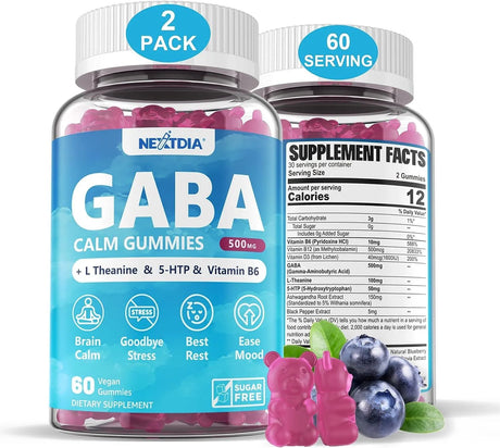 NEXTDIA - Nextdia GABA Gummies 500Mg. 60 Gomitas 2 Pack - The Red Vitamin MX - Suplementos Alimenticios - {{ shop.shopifyCountryName }}